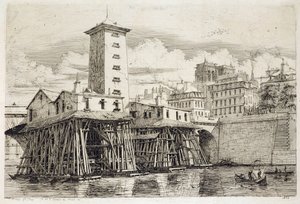 The Pump, Notre Dame by Charles Meryon