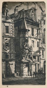 Tourelle De La Rue De La Tixeranderie 2nd State, 9 34 x 5 316 Inches, 1852, 1927 by Charles Meryon