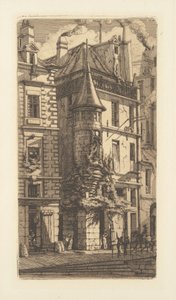 Turret, Rue de la Tixeranderie by Charles Meryon