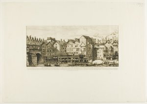 View of Part of the City of Paris toward the Close of the XVII Century by Charles Meryon