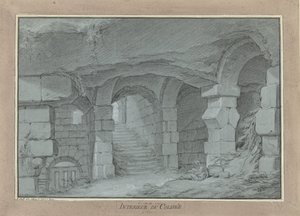 View in the Colosseum by Charles Michel Ange Challe