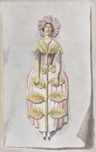 Pervenche Desséchée, from Les Fleurs Animées, 1847 by Charles Michel Geoffroy
