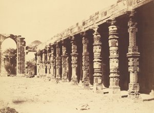Interior of the Hindu Temple in Qutb by Charles Moravia