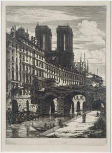 The Little Bridge by Charles Meryon