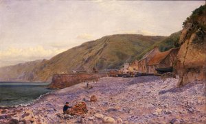 Among the Shingle at Clovelly, 1864 by Charles Napier Hemy