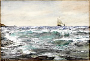 Rough Water on the Bar by Charles Napier Hemy