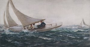 Sailing Free by Charles Napier Hemy