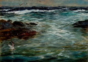 Sea Study at Portscatho, Cornwall