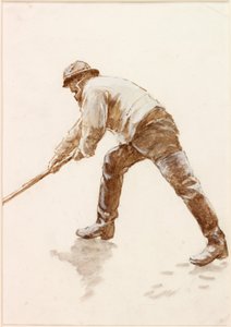 Study of a Fisherman at Work by Charles Napier Hemy