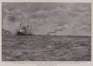 The Stranding of the Liner Paris, the Scene on the Day after the Disaster by Charles Napier Hemy