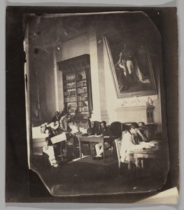 Imperial Asylum of Vincennes: The Library by Charles Nègre