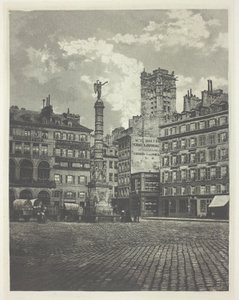 Paris, Place de Châtelet by Charles Nègre