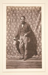 Portrait of a Standing Man with a Hat by Charles Nègre