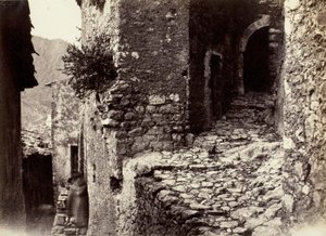 A Street in Sainte-Agnès near Roquebrune