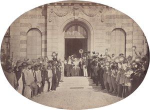 Imperial Asylum of Vincennes: August 15, Salute to the Emperor by Charles Nègre