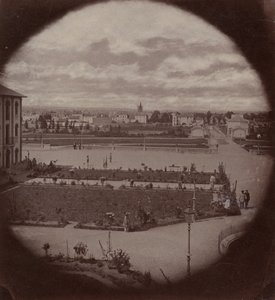 Imperial Asylum of Vincennes, View from Charenton, 1858-59 by Charles Nègre