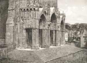 Cathedral of Chartres - South Porch 12th Century by Charles Nègre