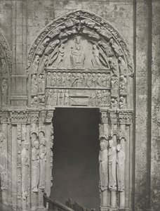 Chartres Cathedral: Right Door of the Royal Portal with Our Lady of Chartres by Charles Nègre