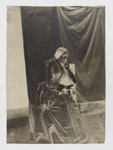 Portrait of an Unknown Seated Woman by Charles Nègre