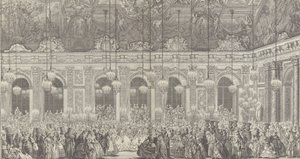 Decoration for a Masked Ball at Versailles by Charles Nicolas Cochin
