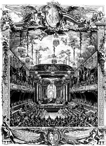 Decoration of a hall in Versailles, France