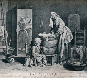 La Blanchisseuse, 18th Century, 1916