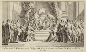 Meeting in Toulouse between King Philip III of France and King Peter III of Aragon