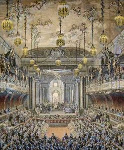 Representation of the ballet comedie 