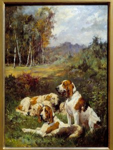 Four Hunting Dogs