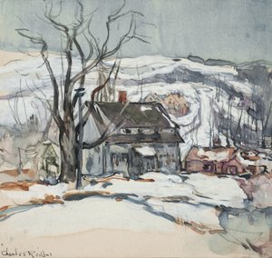 House and Tree in Winter