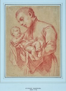 Young Religious Holding a Child by Charles Parrocel