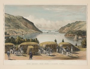 Siege Battery, West Point - Looking North by Charles Parsons