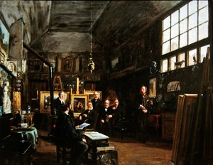 Meeting of the Board of the Artesian Society of the Friends of the Arts, after 1874 by Charles Paul Etienne Desavary