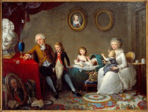The family of Jean Pierre Dourcet by Charles Paul Landon