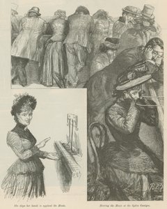 Hearing the music at the Opera Comique by Charles Paul Renouard