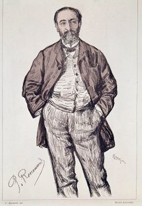Portrait of Camille Saint-Saëns, French composer, 20th century by Charles Paul Renouard