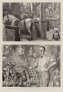 Preparing for Jubilee Day in the Royal Stables, Buckingham Palace
