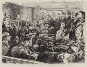 The Examination of Mr Wilfrid Blunt in the Court House at Woodford, Ireland by Charles Paul Renouard