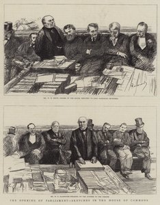 The Opening of Parliament, Sketches in the House of Commons