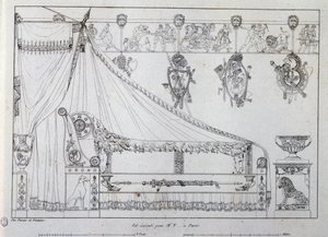 Bed made for Mr T from Paris by Charles Percier