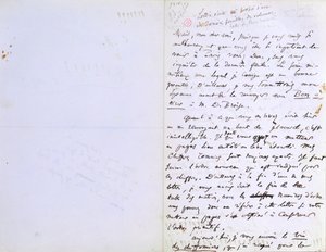 2nd Page of a Letter to Baudelaire