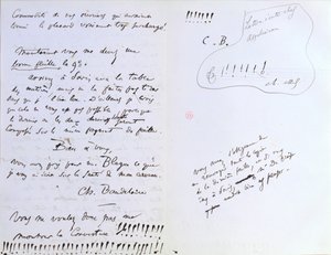 Last Page of a Letter to Baudelaire