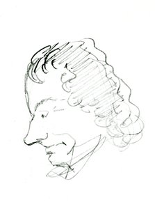 Self Portrait, c. 1843 by Charles Pierre Baudelaire