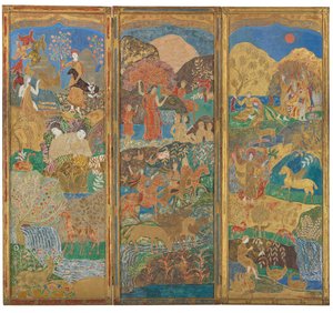 Three-Panel Screen, c.1916-17 by Charles Prendergast