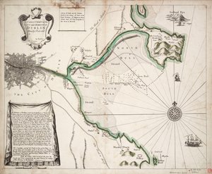 A correct chart of the city and harbour of Dublin, Ireland by Charles Price