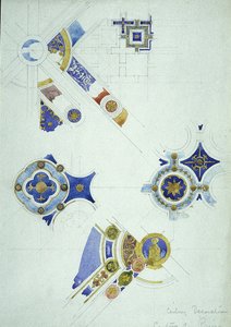 Ceiling Decoration, Certosa di Pavia, 1891 by Charles Rennie Mackintosh