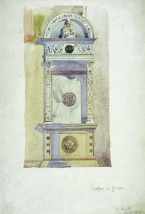 Certosa di Pavia, Memorial, 1891 by Charles Rennie Mackintosh