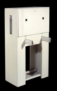 Charles Rennie Mackintosh; Secretary a Seat (1904) White Lacquered Wood. Paris, Musee d