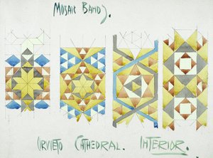 Mosaic Bands, Orvieto Cathedral, Interior, 1891
