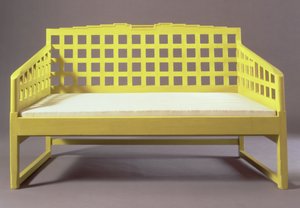 Settle from Dug Out, Miss Cranstons Willow Tearooms by Charles Rennie Mackintosh